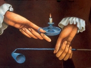 Le mani (olio su tavola cm. 30x50)