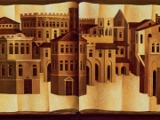 Libro delle Citta' (olio su tela cm.45x100 dittico)