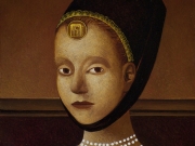 Ritratto di principessa (olio e tempere  su tavola cm.40x35)