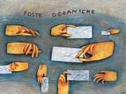 Poste oceaniche (tecnica mista su carta, 50x70 cm)